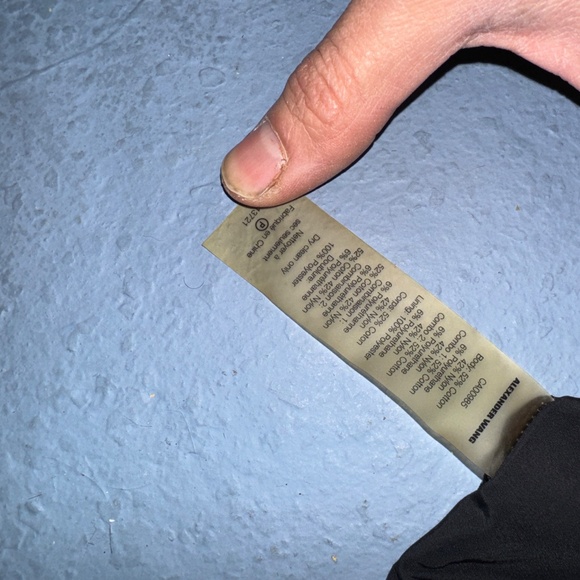 T by Alexander Wang Colorblock Hooded Windbreaker Jacket – Black Blue White XL - Picture 5 of 5